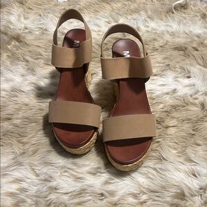 MIA Tan Wedges